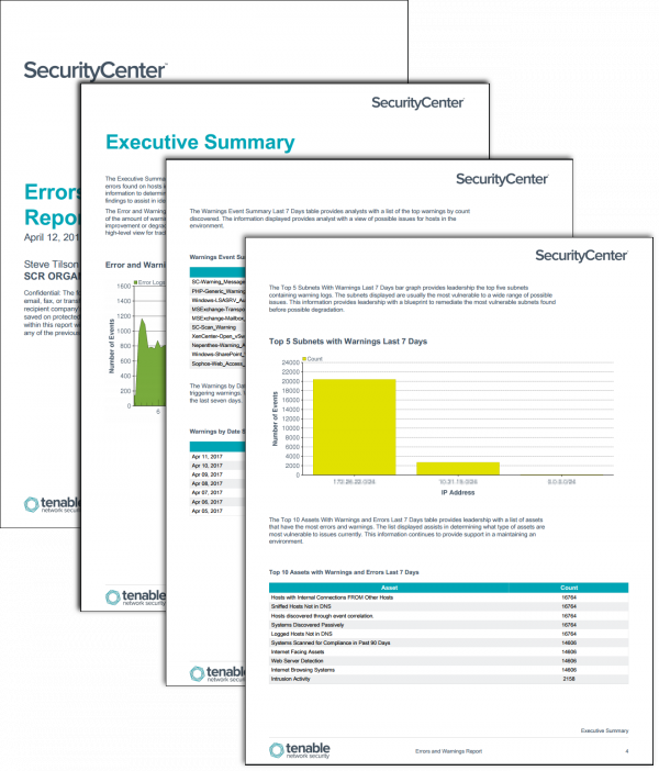 Tenable Report Templates